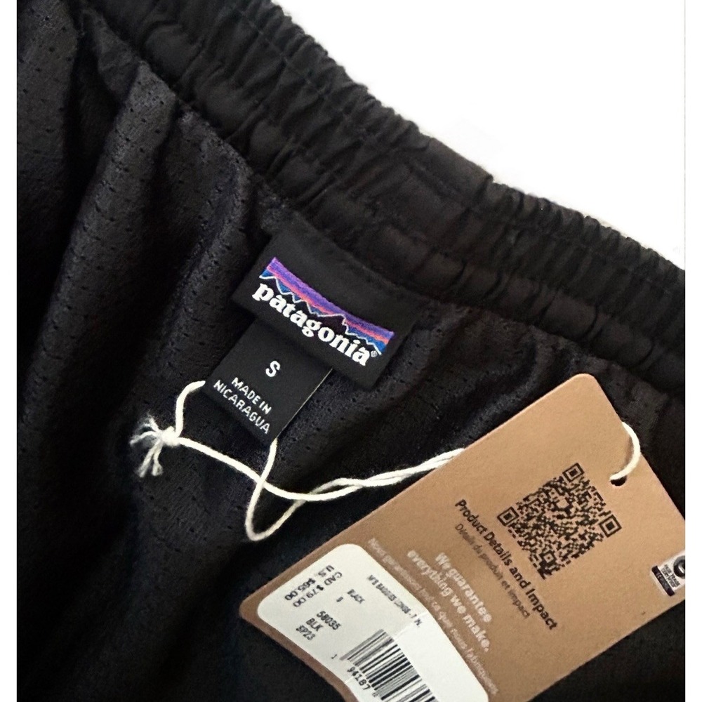 Patagonia Men's Baggies Longs 7" Black Quick-Dry Lightweight Swim Shorts S NWT - Picture 5 of 8